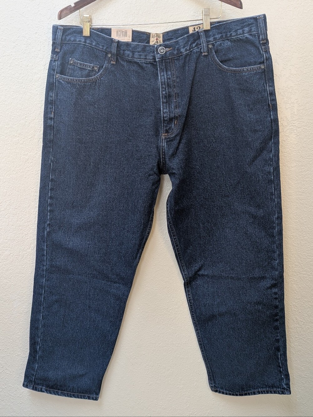 NWT RedHead Brand Men's Relaxed Dark Wash Jeans. Size 42/30